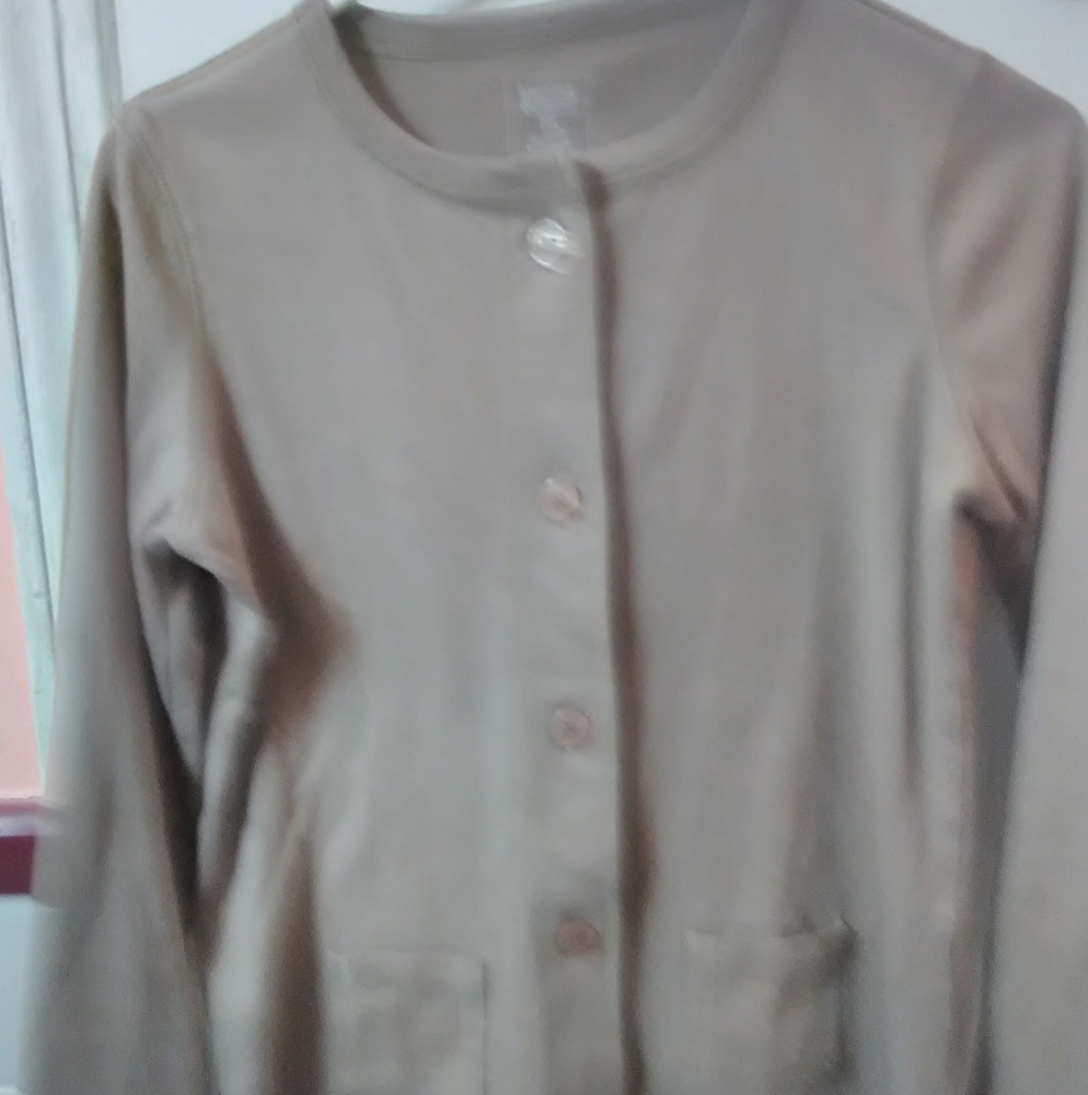 Button-down light brown Hastings and Smith shirt w